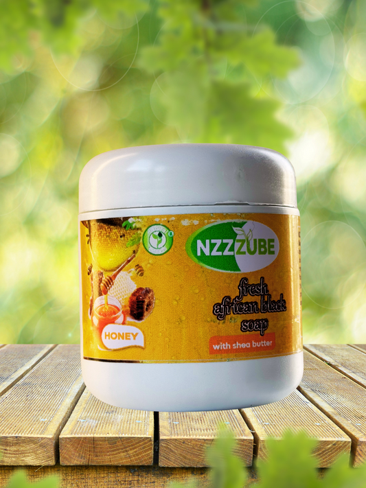 Fresh African Black Soap with Honey- 500g- 100% Natural