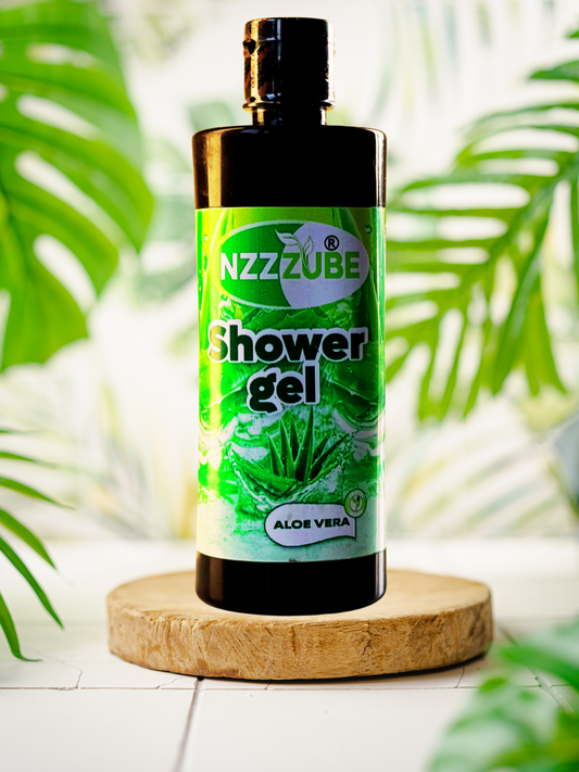 Shower Gel  with Aloe Vera- 100% Natural Black Soap- 500ml