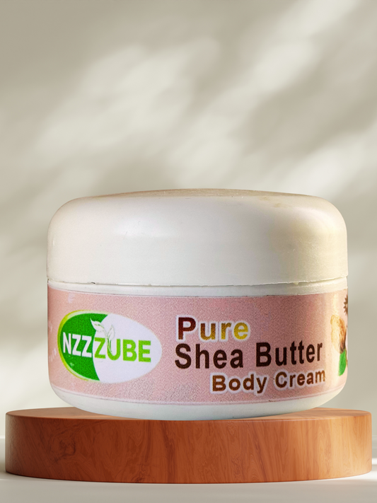 NZZZUBE - Pure Shea Butter Body Cream - 100% RAW & Unrefined Shea Butter - 300g