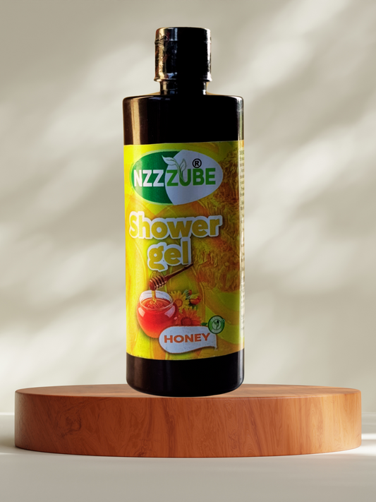 Shower Gel  with Honey- 100% Natural Black Soap- 500ml