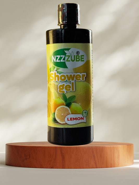 Shower Gel with Lemon 100% Natural Black Soap - 500mls