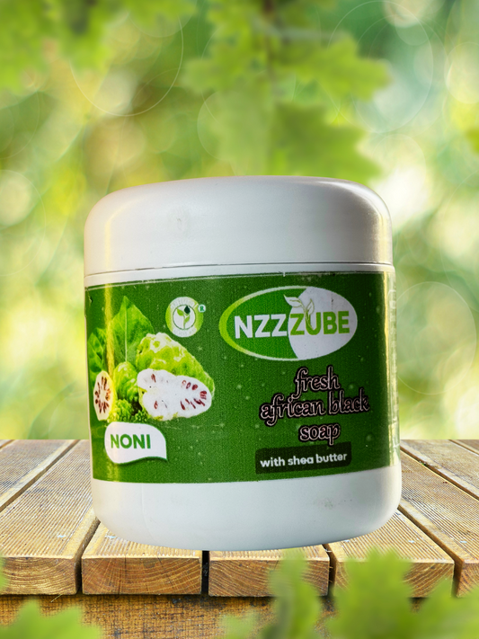 Fresh African Black Soap with Noni- 500g- 100% Natural